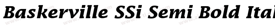 Baskerville SSi Semi Bold Italic字体转换